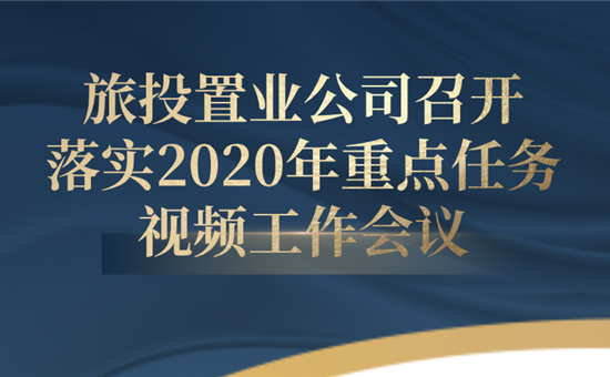 旅投置業公司召開落實2020年重點任務視頻工作會議